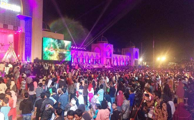 Suasana meriah acara MTQ Nasional di NTB. foto: detik.com