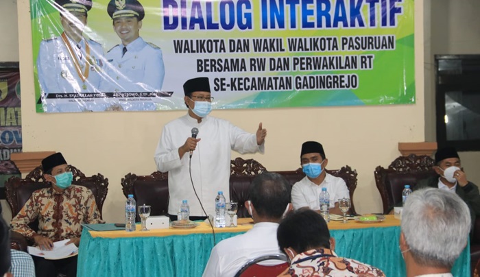 Percepat Penanganan Covid-19 di Kota Pasuruan, Gus Ipul Gelar Dialog Interaktif di Gadingrejo
