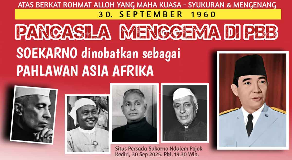 Peringati Pidato Pancasila, Pelbagai Komunitas di Kediri Gelar Doa dan Tasyakuran