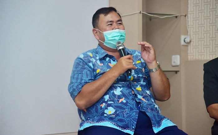 Koordinator Musyawarah Kerja Kepala Sekolah SMP Swasta se-Kota Surabaya Erwin Darmogo.