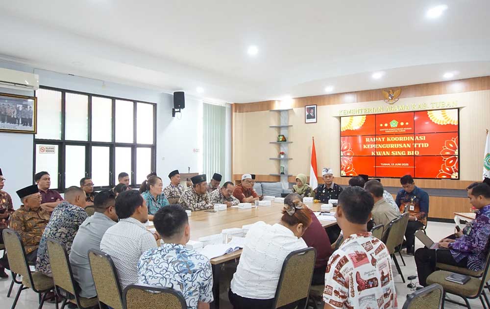 Cari Solusi Bersama, Kemenag Pimpin Rakor Kepengurusan Kelenteng Kwan Sing Bio Tuban