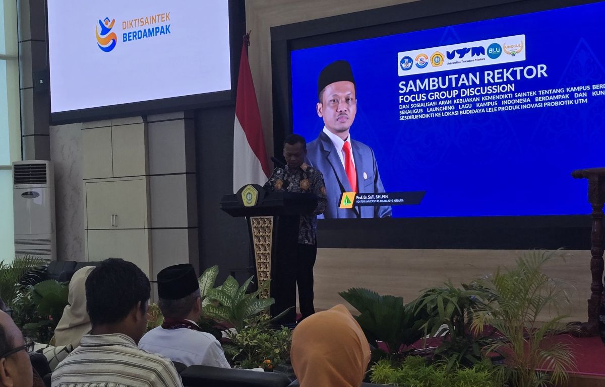 Acara Sosialisasi Arah Kebijakan Menristik Saintek Kampus Berdampak. Foto: Ahmad Fauzi/BANGSAONLINE