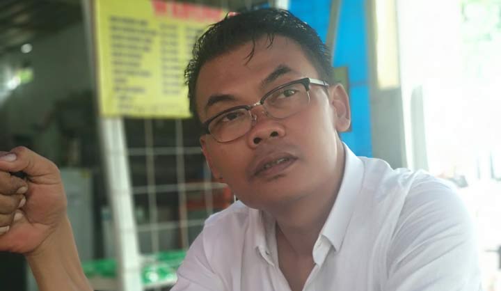 Sigit Yuwono, salah seorang peserta tes calon anggota KPU dari Pacitan. (foto: Yuniardi Sutondo/BO)