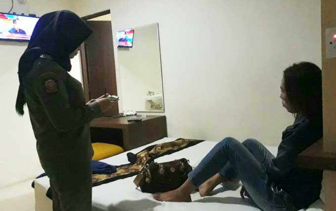 1 PSK yang diciduk saat diinterogasi petugas.
