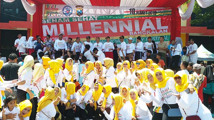 Kurangi Angka Kecelakaan di Jalan, Polres Bangkalan Gelar Millennial Road Safety