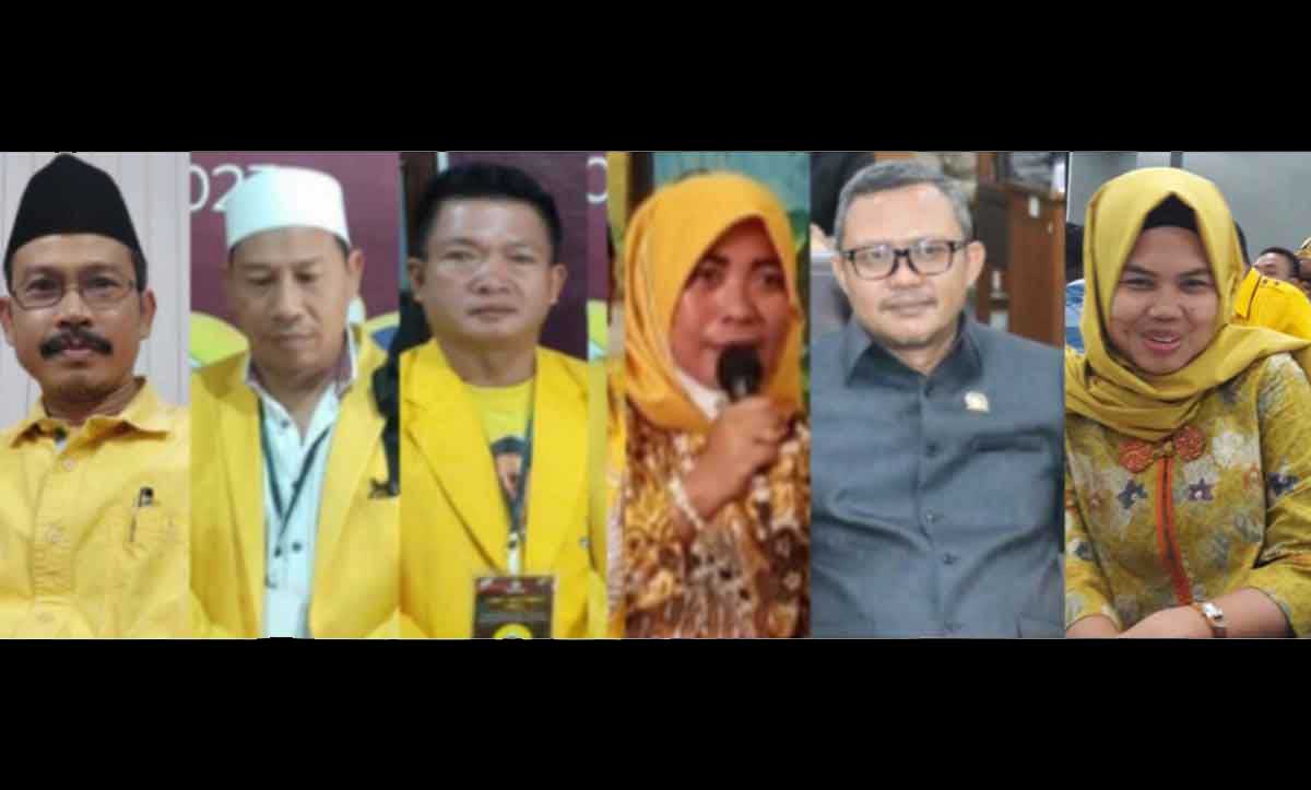 Kolase foto kader yang digadang maju sebagai calon Ketua DPD Golkar Gresik periode 2025-2030.