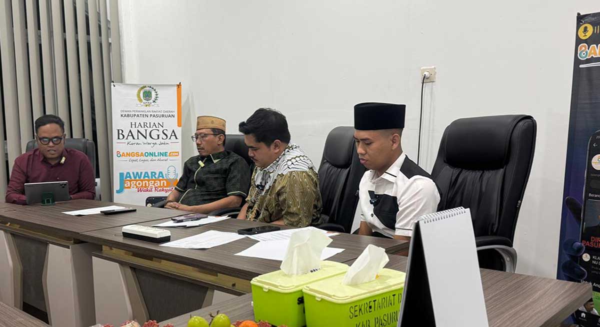 Anggota Komisi III DPRD Kabupaten Pasuruan saat podcast bersama BANGSAONLINE dalam program Jawara atau akronim dari Jagongan Wakil Rakyat.
