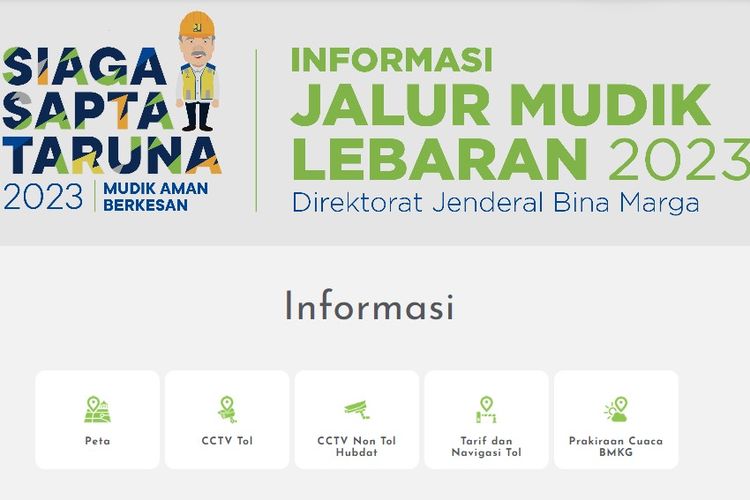 Masyarakat Dapat Akses Situs Ditjen Bina Marga Kementerian PUPR untuk Info Jalur Mudik. Foto: Ist