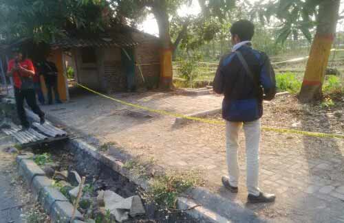 Lokasi saat Nur Kholis ditembak paha kanannya dan dirampok. foto: realita