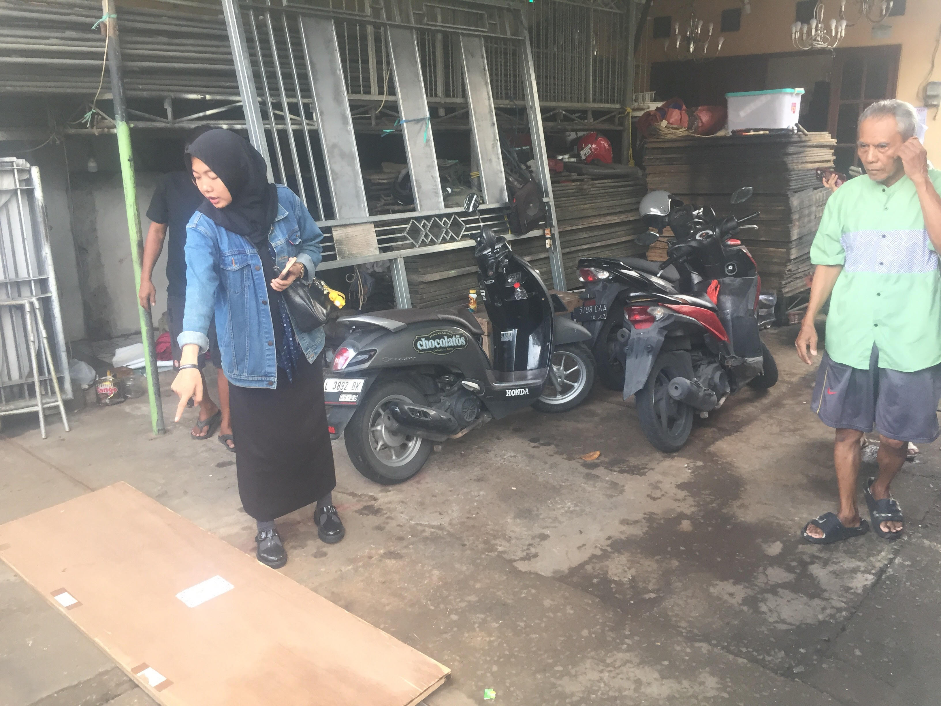 Lokasi raibnya motor. Foto: Rusmiyanto/bangsaonline
