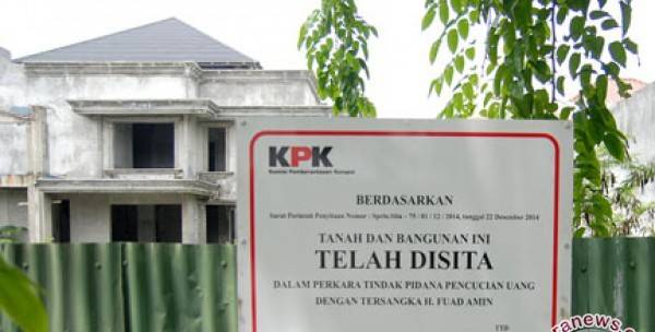 Salah satu aset Fuad Amin yang disita. (foto: antara.com)