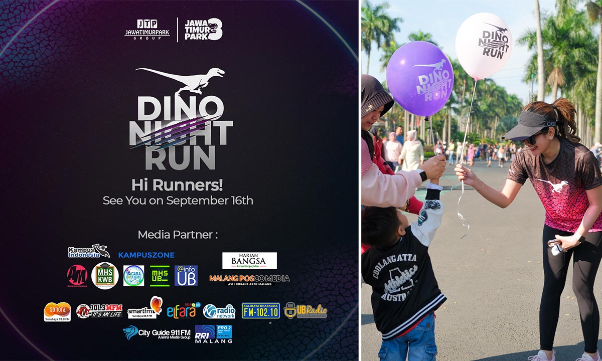 Jatim Park Group Gelar Dino Night Run, Asyiknya Jalan-jalan Saat