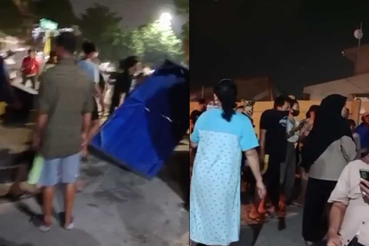 Tangkapan layar saat warga Tempurejo, Kelurahan Dukuh Suterejo, menggeruduk PT. AKY karena menolak untuk digusur dari lahan tersebut. Selasa (2/7/2024).