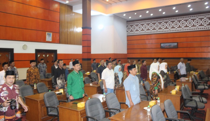 Paripurna internal pengumunan calon pimpinan DPRD Pasuruan.
