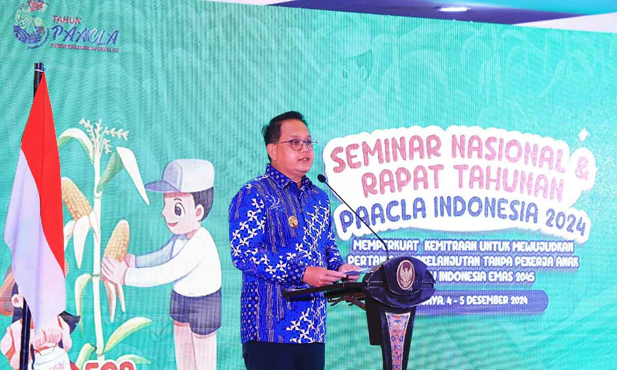 Buka PAACLA 2024, Adhy Karyono Ajak Seluruh Pihak Hapus Pekerja Anak di Jatim dan Indonesia