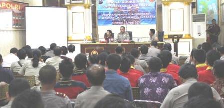Suasana di ruang Eksekutif Polrestabes. [rusmiyanto/BANGSAONLINE)