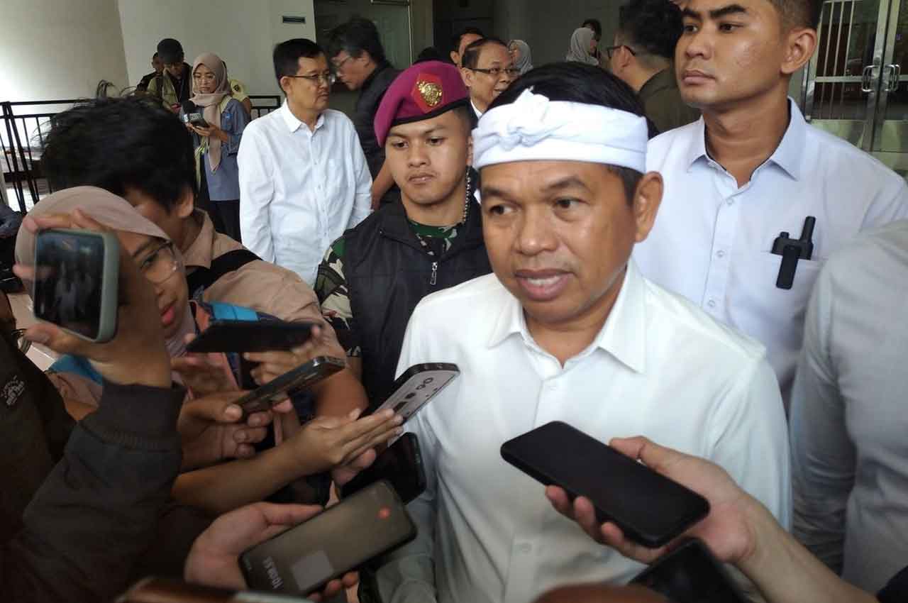 Gubernur Jawa Barat, Dedi Mulyadi saat ditemui di Gedung Sabuga ITB, Jalan Tamansari, Kota Bandung, Selasa (16/9/2025).Foto: Kompas.com