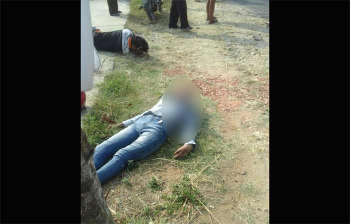 Kondisi kedua korban sebelum dievakuasi.
