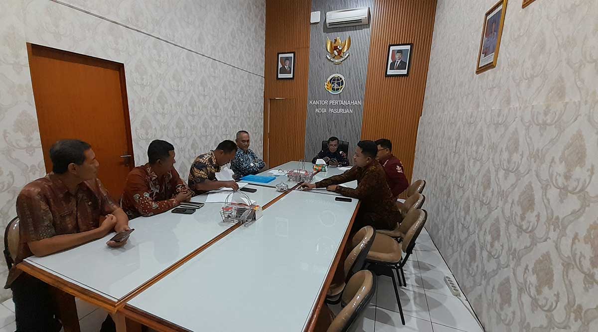 Pertemuan antara Kantah Kota Pasuruan dengan BPKAD.