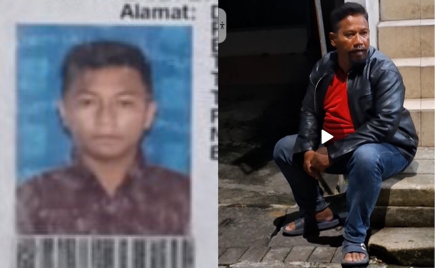 Tampang terduga Asep yang membawa kabur motor Ninja milik warga Dukuh Kupang