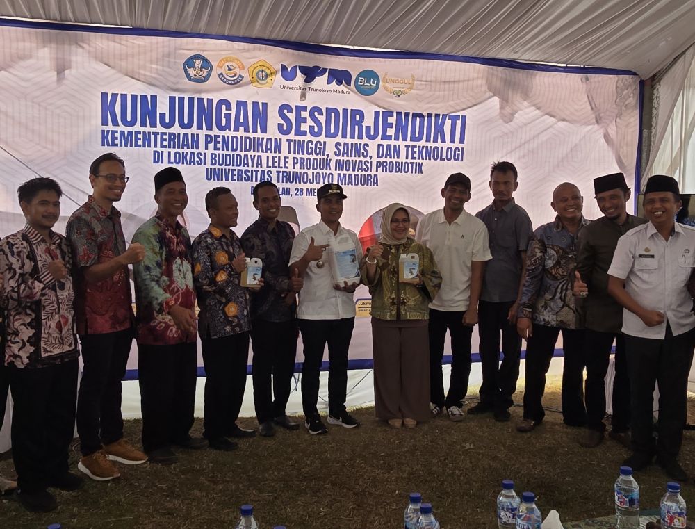 Kunjungan Sesdirjendikti untuk meninjau hasil riset Universitas Trunojoyo Madura