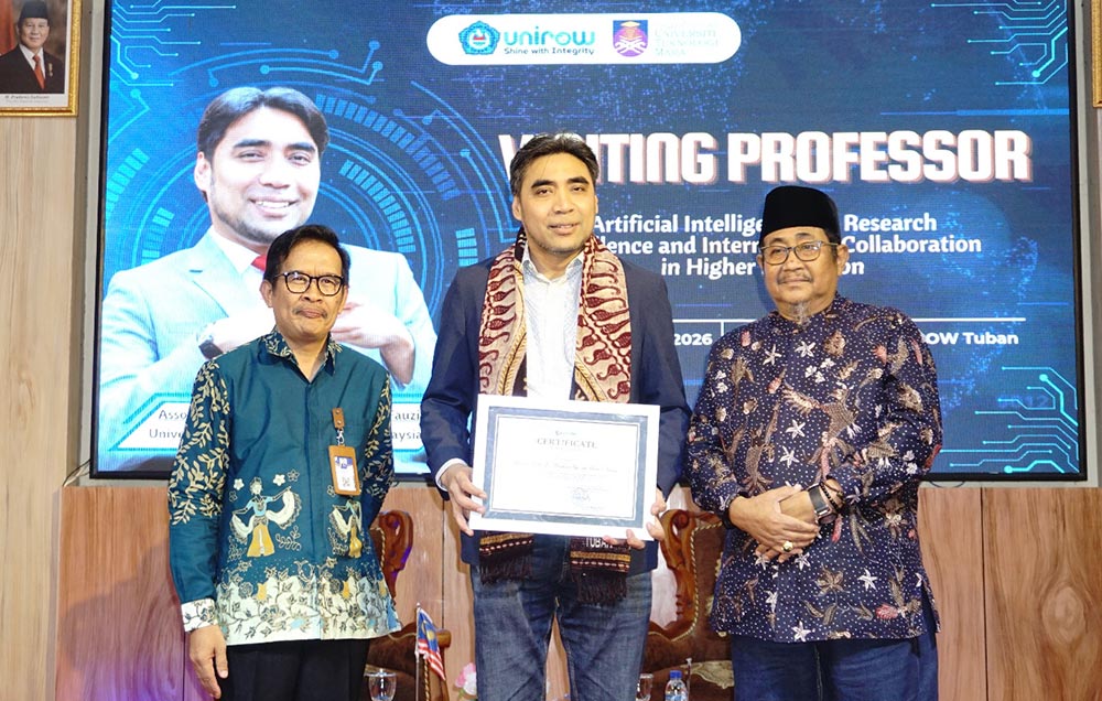 Visiting Professor UiTM Malaysia di Unirow Bahas Pemanfaatan AI untuk Riset dan Kesiapan Lulusan Era Industri 5.0.