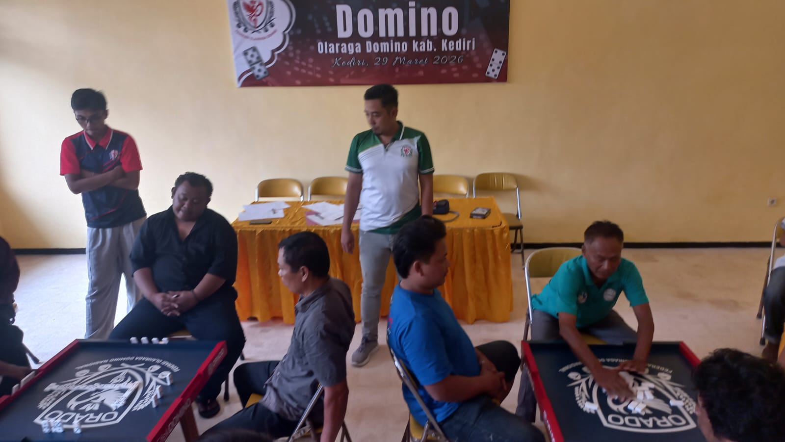 Pertama Kali Digelar, SIWO PWI Kediri Raya Turut Serta di Kejuaraan Domino Kabupaten