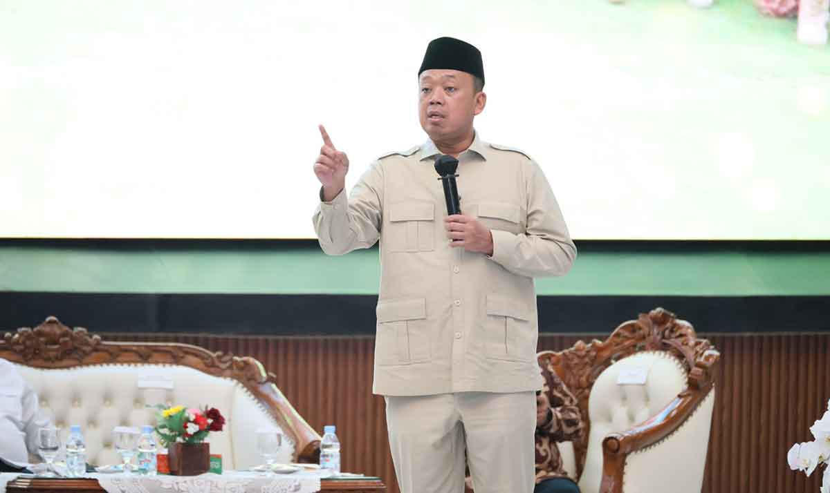 Menteri ATR/BPN saat memberi sambutan.