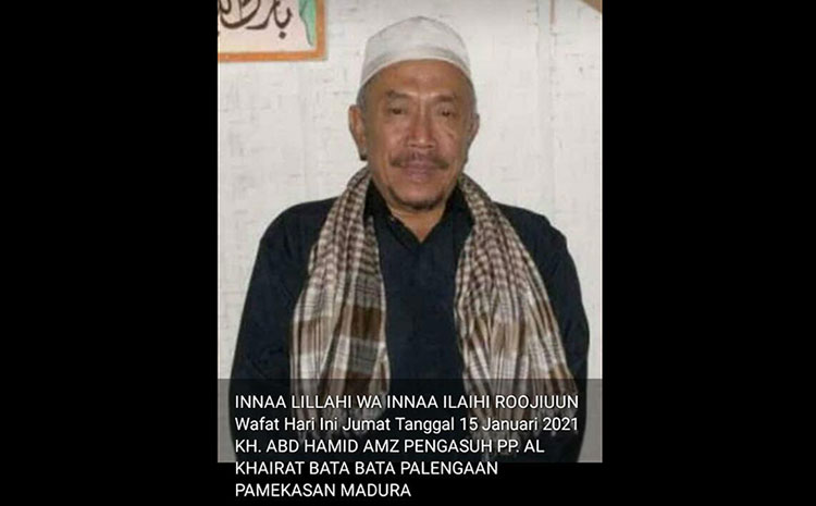 Pengasuh Ponpes Mambaul Ulum Bata-Bata Pamekasan R.K.H. Abd. Hamid Tutup Usia
