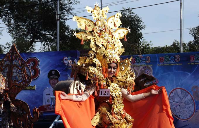 Peserta Best Situbondo Carnival (BSC) di Situbondo.