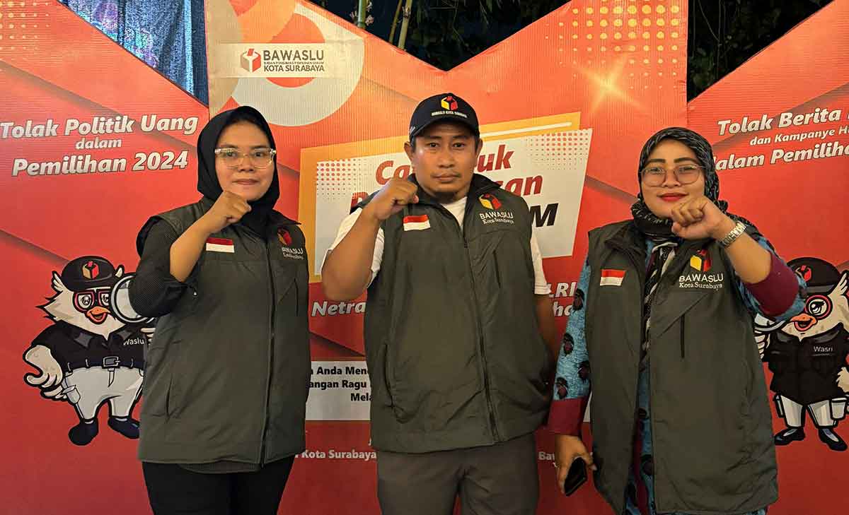 Galakkan Pengawasan Partisipatif Pilkada 2024, Panwascam Karangpilang Launching Cangkruk Pengawasan