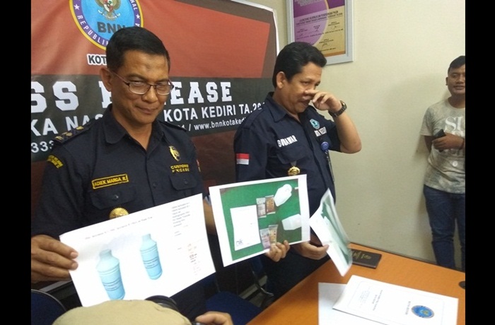 BNN Kediri Temukan Cairan Pembuat Sabu