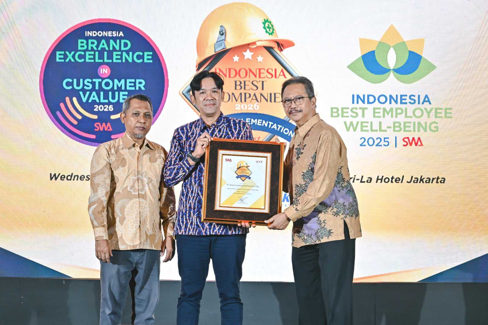 SIG Raih Predikat Excellent di Ajang HSE 2026 Berkat Zero Fatality