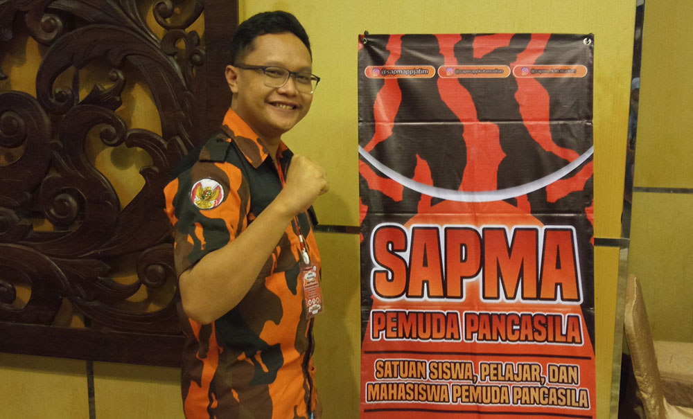 Dhenis Prabowo, Ketua Sapma Kabupaten Madiun.