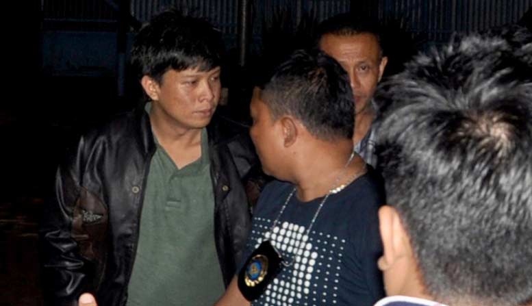 Bupati Ogan Ilir, Ahmad Wazir Noviandi saat ditangkap BNN dalam kondisi teler. foto: antara