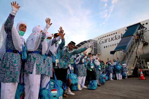 Calon haji yang berangkat tahun lalu.