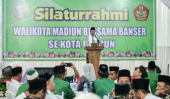 Undang Silaturahim, Wali Kota Madiun Harap Banser Jadi Barometer Ormas Lain