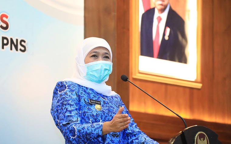 HUT Korpri Saat Pandemi, Gubernur Khofifah: Inovasi Ruh Birokrasi