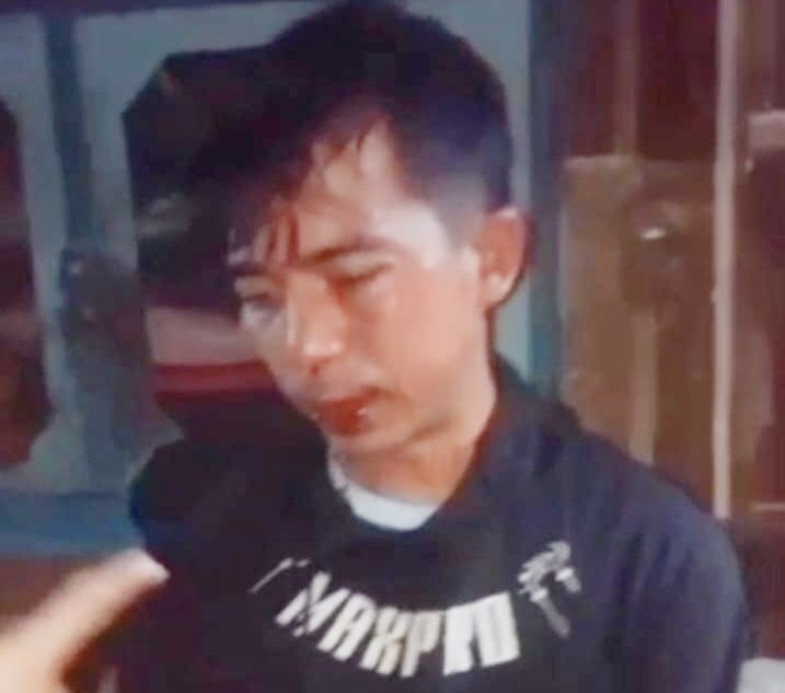 Pelaku saat diamankan