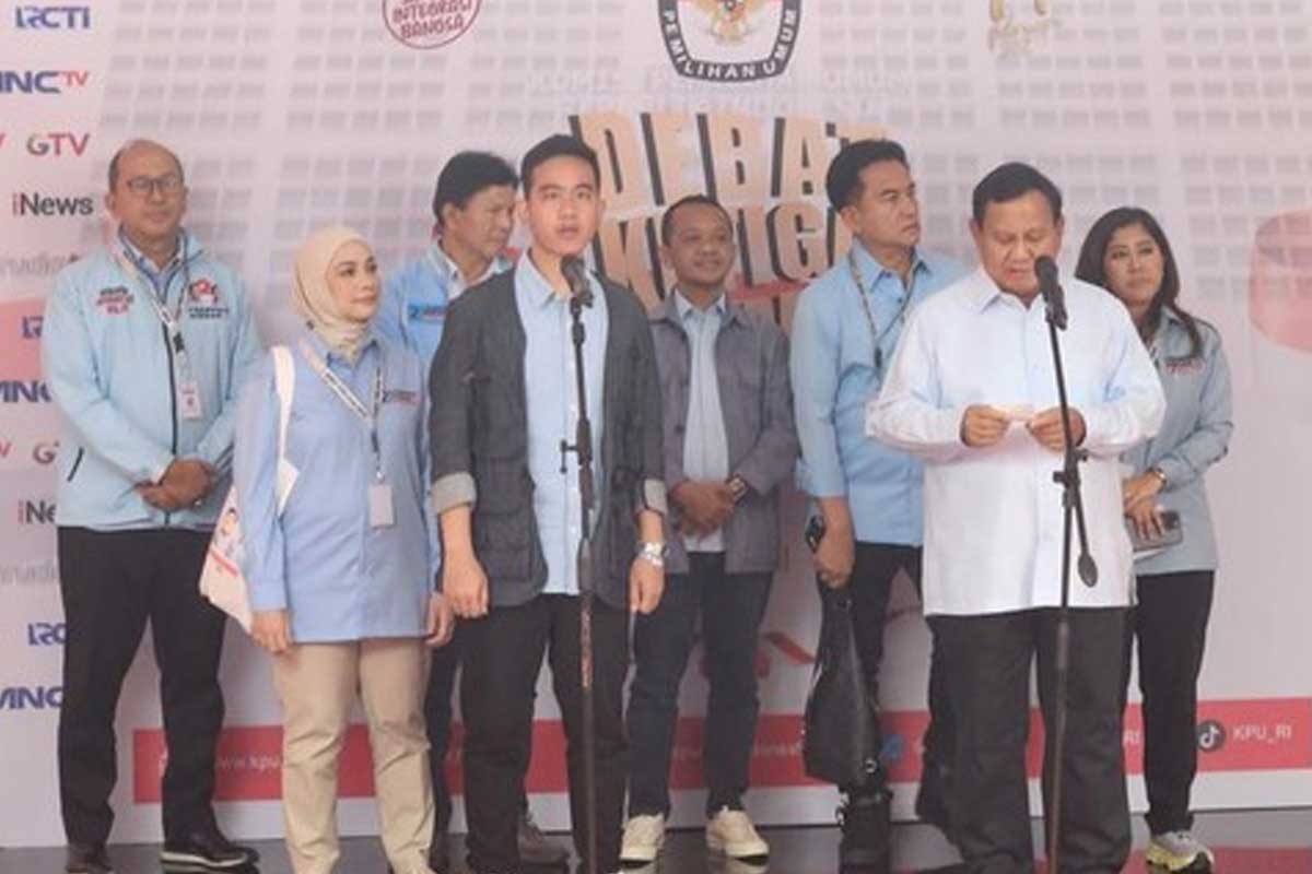 Jumpa pers usai debat Pilpres 2024. Foto: Detik.com