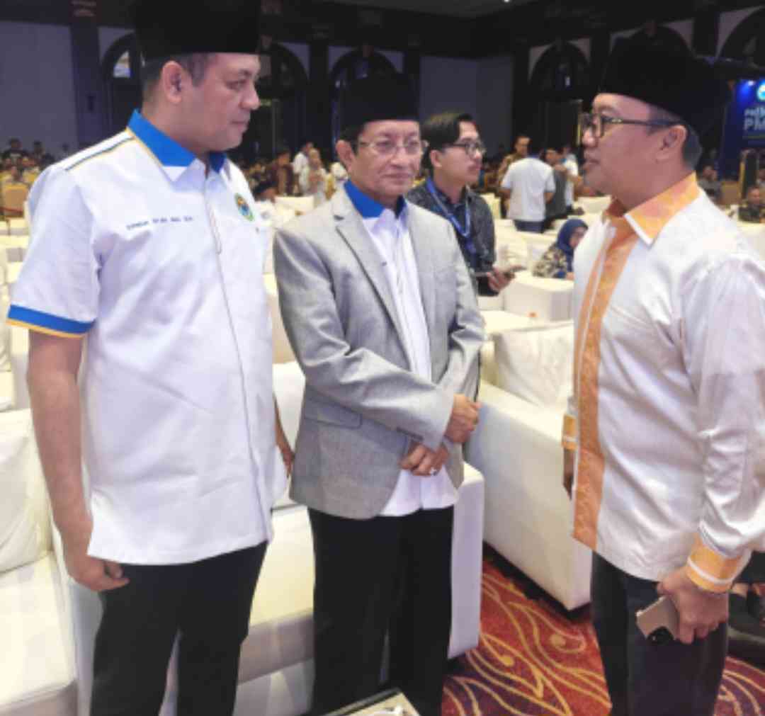 Menteri Agama Prof KH Nasaruddin Umar dan Firman Syah Ali hadir dalam pengukuhan Pengurus Besar Ikatan Alumni PMII (PB IKA PMII) di Jakarta, Senin (13/7/2025). Foto: Firman Syah Ali