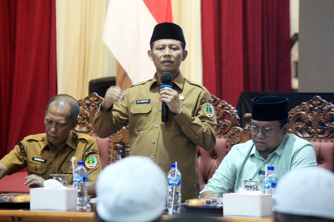 Wakil Wali Kota Pasuruan, M.Nawawi saat memimpin kegiatan sosialisasi