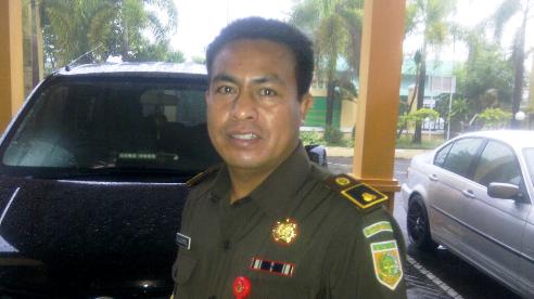 I Ketut Sudiarta, Kasi Pidsus Kejari Nganjuk. (Soewandito/BangsaOnline.com)