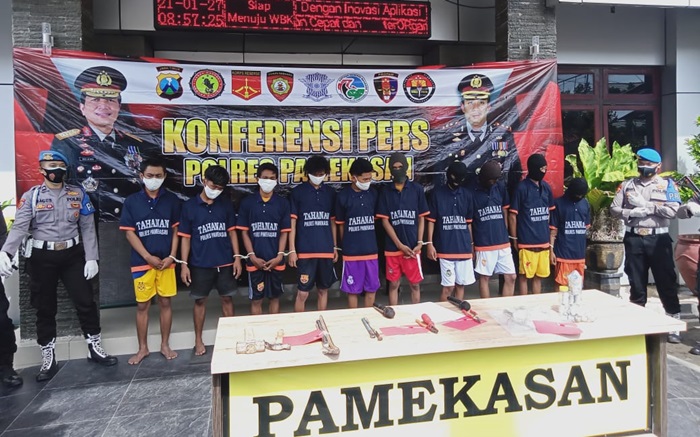 Gerombolan Pemuda Pencuri Kotak Amal di Pamekasan Dibekuk Polisi