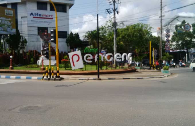 Lahan di seputaran perempatan Penceng yang diklaim berasal dari tanah negara.