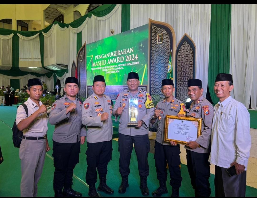 Masjid Miftahul Huda Polres Ngawi Raih Juara II dalam Penghargaan DMI