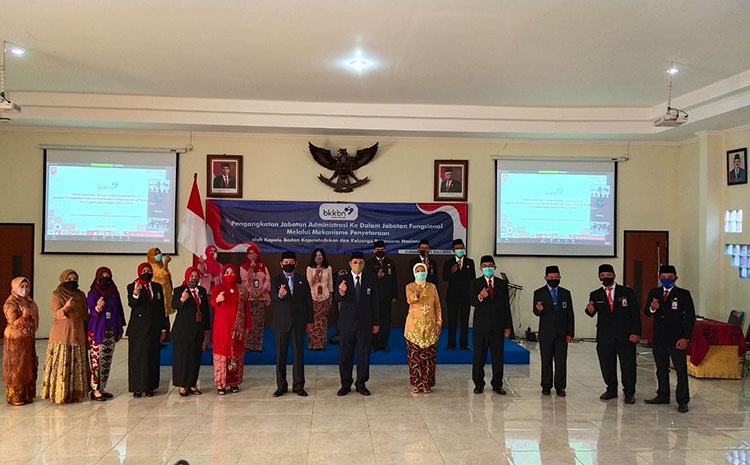 Sebanyak 21 Pejabat Fungsional BKKBN Jatim Dilantik Secara Virtual