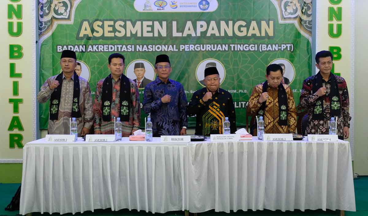 Asesmen akreditasi yang tengah dilakukan UNU Blitar.