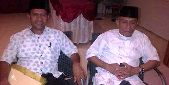 Sekretaris PWNU NTT Abdullah Ulumando (kiri) dan Ketua PWNU NTT KH Jamaluddin Ahmad (kanan). Foto: BANGAONLINE