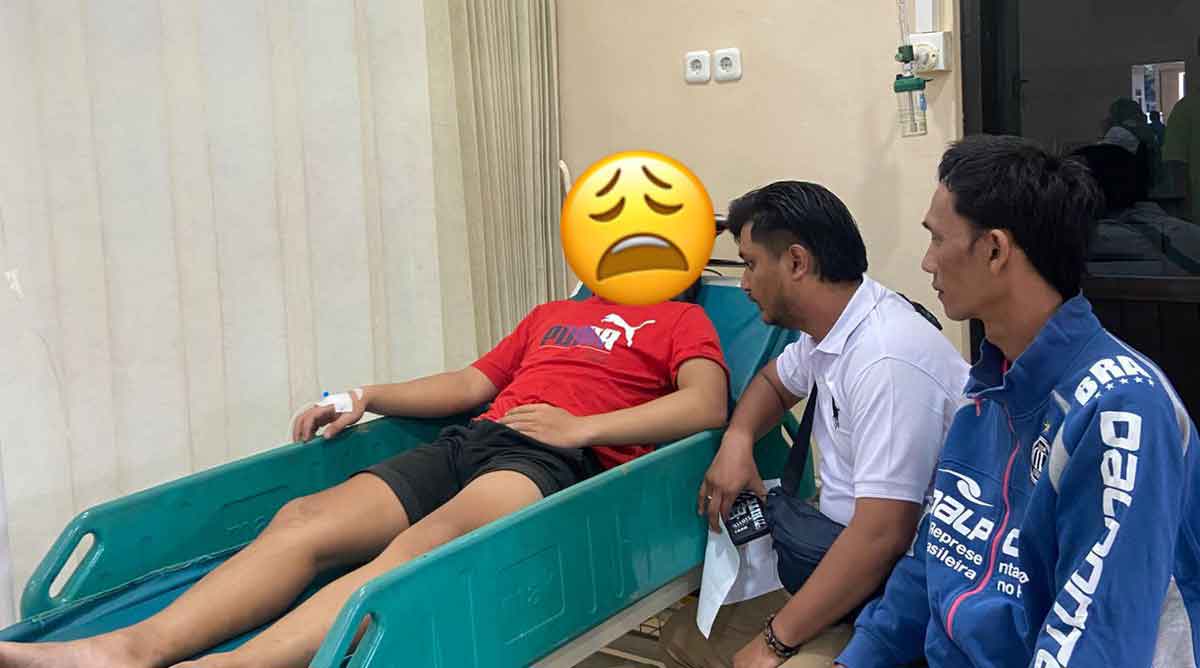Korban penganiayaan gangster di Kota Pasuruan.